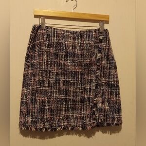 NWT Stylish Tweed Skirt - Multicolor 6P